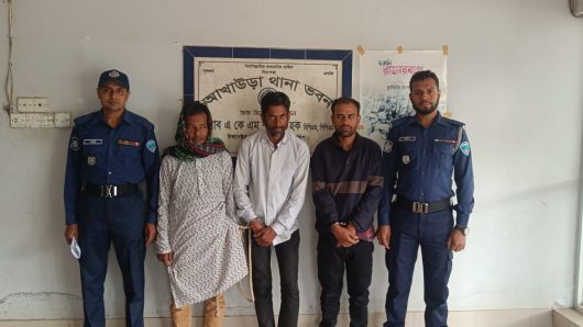 আখাউড়া থানা পুলিশের অভিযানে সাজাপ্রাপ্ত তিনজন আটক।