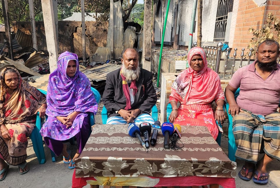 রূপগঞ্জে মামলা প্রত্যাহারের দাবিতে সংবাদ সম্মেলন
