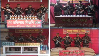 সুলতানপুর ৬০ বিজিবির অভিযানে ৪৬ লক্ষ টাকার অবৈধ ভারতীয় মালামাল জব্দ।
