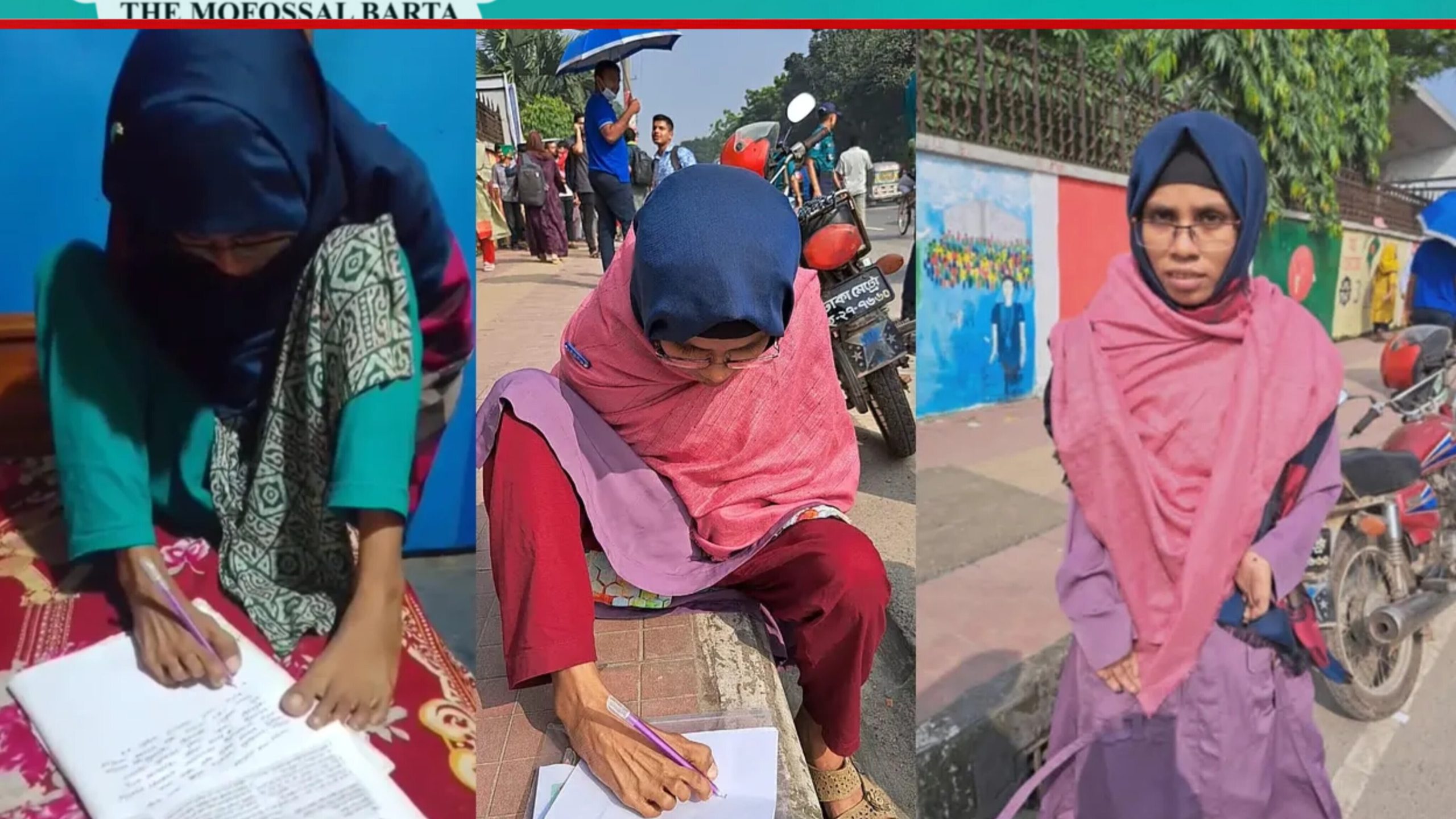 ‎পা দিয়ে লিখেই মাস্টার্স, চাকরি পেতে প্রধানমন্ত্রীর সহায়তা চাইলেন শারমিন