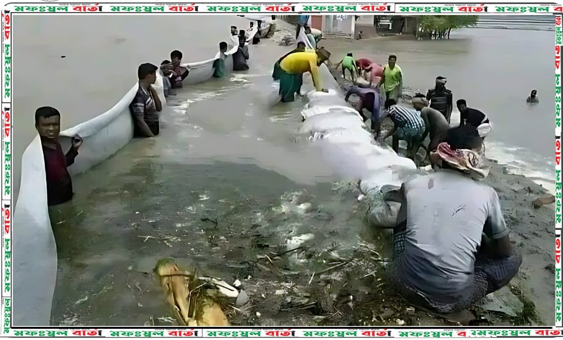 ঘূর্ণিঝড় রিমালের প্রভাবে লন্ডভন্ড উপকূলীয় জেলা বরগুনা  তিন শতাধিক গ্রাম প্লাবিত