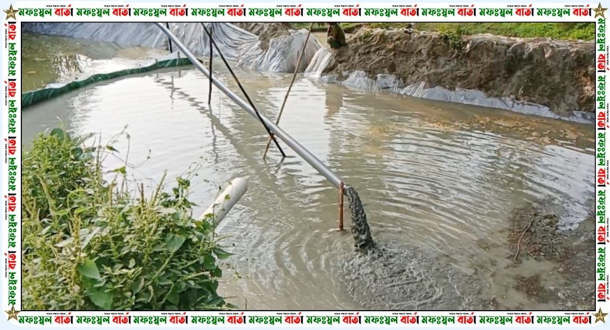 ঘিওরে ভূমি অফিসের জানালার পাশে ড্রেজার বাণিজ্য, অথচ ভূমি কর্মকর্তা জানেনা