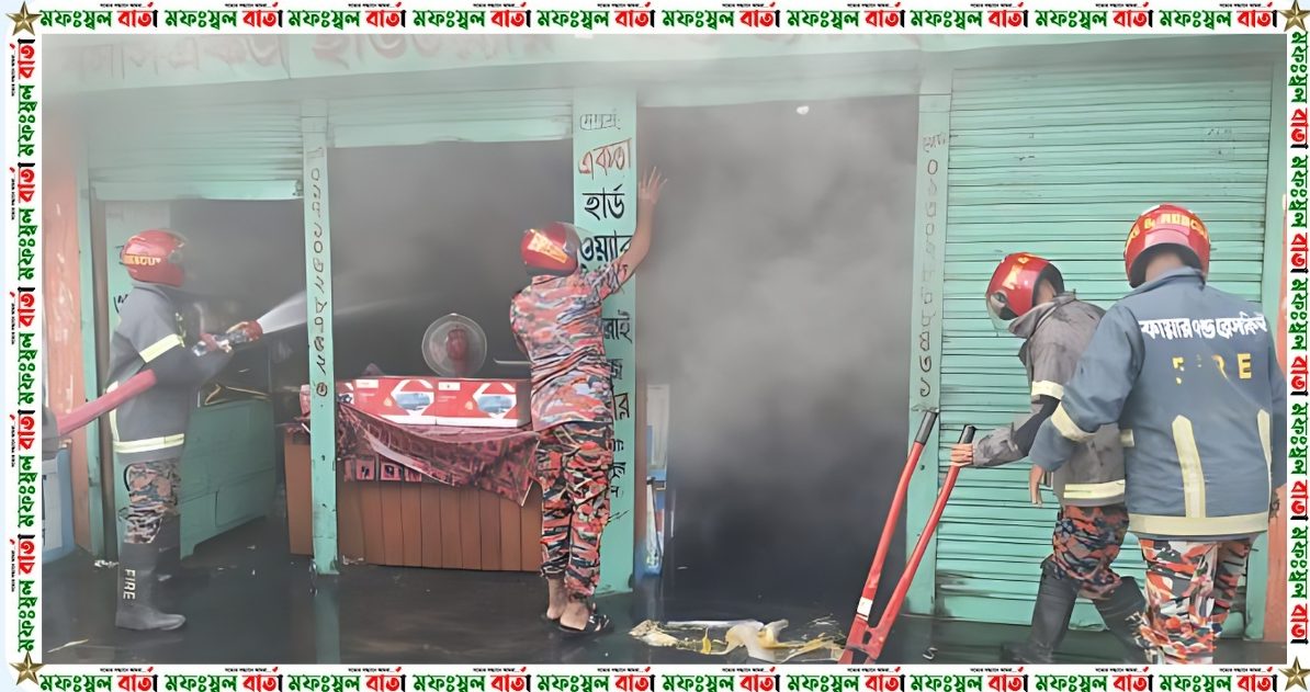 দুটি দোকানে আগুন, প্রায় ৪ লক্ষাধিক টাকার ক্ষয়ক্ষতি  