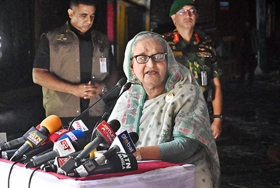 ধ্বংসযজ্ঞে জড়িতরা দেশের আনাচে-কানাচে লুকিয়ে আছে: প্রধানমন্ত্রী
