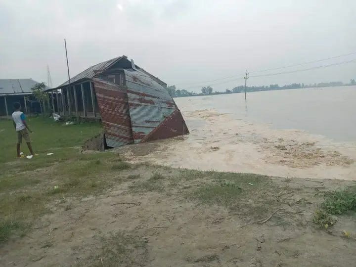 সিরাজগঞ্জে বিপৎসীমার ৩৮ সেন্টিমিটার ওপরে যমুনার পানি