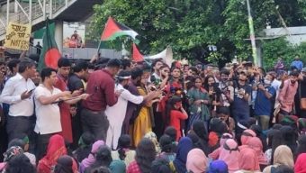 হাইকোর্ট ঘেরাও করতে বৈষম্যবিরোধী ছাত্র আন্দোলনের জমায়েত