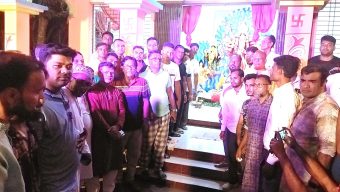 দ্দগ্রামেচৌর উজিরপুর ও কালিকাপুর ইউনিয়নে পূজা মন্ডপ পরিদর্শন করেন বিএনপি নেতা কামরুল হুদা