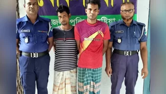 কুষ্টিয়ায় ১৩ মামলার আসামিসহ আটক ২