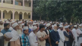 কচুয়ায় হাজারো মানুষের চোখের জলে শেষ বিদায় নিলেন ইসমাইল মিয়াজী
