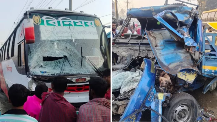 টাঙ্গাইলে বাস-পিকআপ সংঘর্ষে চারজন নিহত