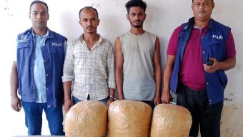 এক ঘন্টার মধ্যে একই স্থানে তিনটি অভিযান, ইয়াবা ও গাঁজাসহ গ্রেপ্তার ৪