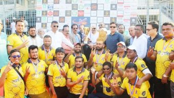 কুমিল্লা মিডিয়া ক্রিকেট টুর্নামেন্টের ১৬-তম আসরে চ্যাম্পিয়ন গোমতী ওয়ারিয়র্স