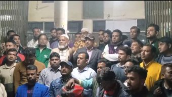 জেলা বিএনপির সভাপতি প্রার্থী কবির ভূইয়ার সমর্থনে আখাউড়ায় আনন্দ মিছিল