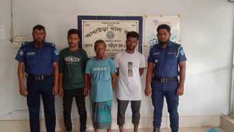 আখাউড়া থানা পুলিশের বিশেষ অভিযানে গ্রেফতার চারজন।