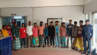 আখাউড়ায় পুলিশের অভিযানে গ্রেপ্তার ১৪