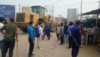 ব্রাহ্মণবাড়িয়ায় মহাসড়কের পাশের ৪০ দোকান উচ্ছেদ