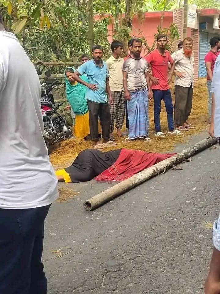 বরিশালে কাভার্ডভ্যান চাপায় প্রাণ গেল ৬ মাসের অন্তঃসত্ত্বা  নারীর