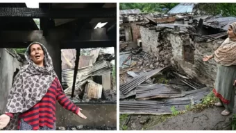নিয়ন্ত্রণ রেখার দুই প্রান্তে আতঙ্কিত মানুষ, ঘরছাড়া বহু, কাঁদছে বাচ্চারা