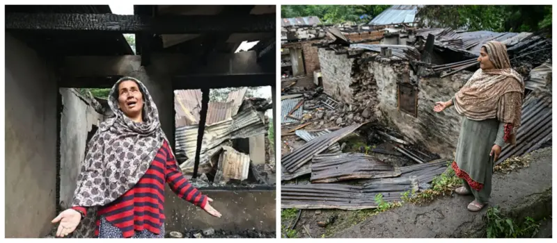 নিয়ন্ত্রণ রেখার দুই প্রান্তে আতঙ্কিত মানুষ, ঘরছাড়া বহু, কাঁদছে বাচ্চারা