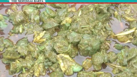 রান্নার পর সবুজ হয়ে গেল গরুর মাংস! এলাকায় চাঞ্চল্য