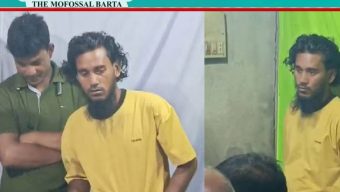 রাতে হঠাৎ তরুণী নিয়ে গ্রামবাসীর হাতে ধরা রিপন মিয়া