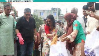 আদি বুড়িগঙ্গা চ্যানেল পরিচ্ছন্নতায় প্রতিমন্ত্রী শাহ আলম ও ডিসি ফরিদা