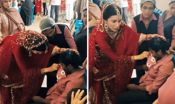 নিজের বিয়ের অনুষ্ঠান থামিয়ে ক্যাটারিং দলের কর্মীদের চিকিৎসা দিলেন ডাক্তার কনে ‎