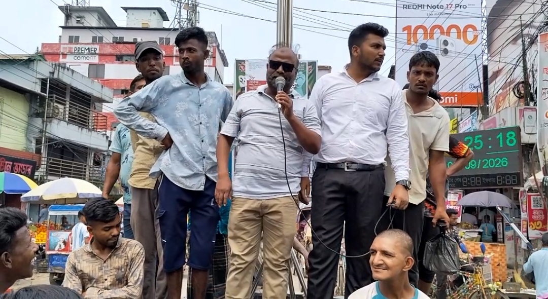সুনামগঞ্জে ব্যাটারী চালিত অটো রিকশায় নতুন নম্বর প্লেট প্রদানের দাবীতে বিক্ষোভ মিছিল