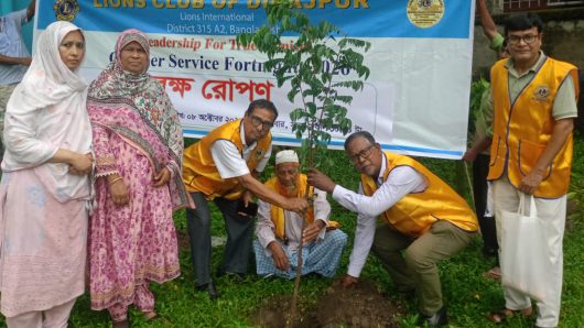 অক্টোবর সেবাপক্ষ  উপলক্ষে দিনাজপুর লায়ন্স ক্লাবের  বৃক্ষরোপণ কর্মসূচি অনুষ্ঠিত