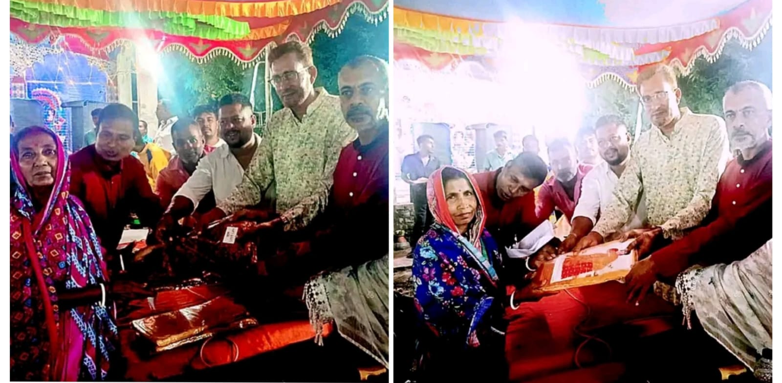 মালগাজীতে পরিবেশ প্রতিমন্ত্রীর পক্ষ থেকে শারদীয় শুভেচ্ছা ও পূজার উপহার