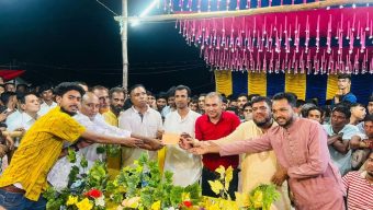 চরকিং ইউনিয়নের দুর্গাপূজামণ্ডপ পরিদর্শনে খন্দকার সোহেল , চেয়ারম্যান হলে ইউনিয়নকে ‘রোল মডেল’ করার প্রত্যয়