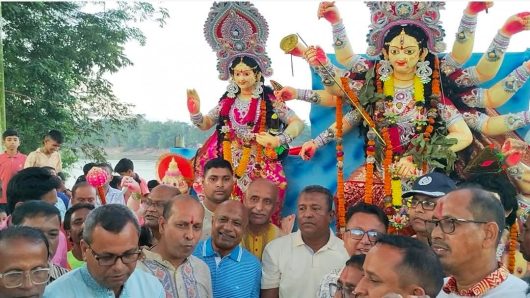 সুনামগঞ্জের ৪৪৪টি পপূজামন্ডপে শারদীয় দূর্গাপূজা অনুষ্ঠিত হয়, প্রতিমা বির্সজনের মাধ্যমে ছয়দিনব্যাপী শারদীয় দূর্গাপূজার সমাপ্তি