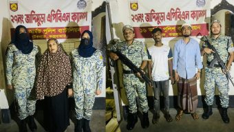 জাদিমুড়ায় যৌথ অভিযান: দুই রোহিঙ্গাসহ গ্রেপ্তার ৩