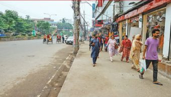 ‎নেই হোপ মার্কেট, মিরপুর ১০ নম্বরের ফুটপাত এখন ফাঁকা