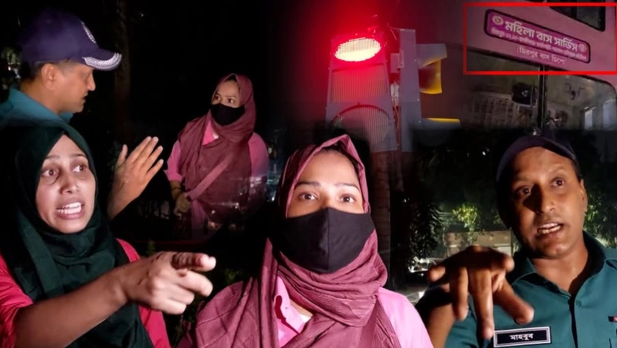 পিংক বাসের ধাক্কায় ভাঙল ল্যাম্পপোস্ট চালকের সঙ্গে পুলিশের বাগবিতণ্ডা