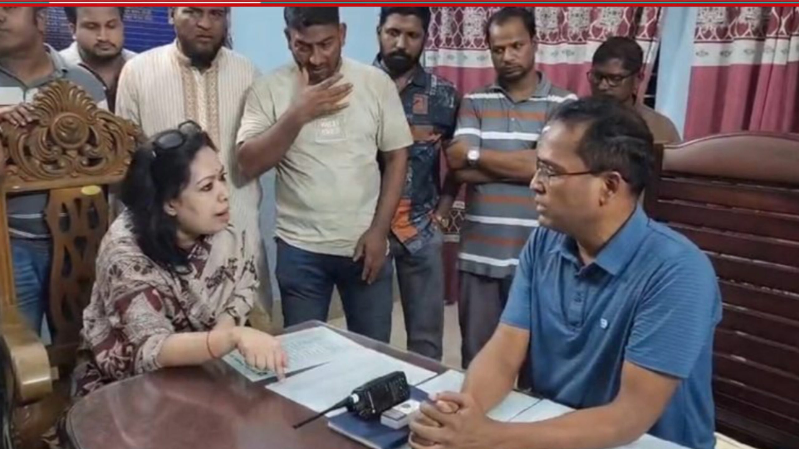 রুমিন ফারহানা ও ওসির বাগ্‌বিতণ্ডা, থানায় পুলিশের জিডি