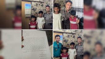 সোনারগাঁও ক্রসিংয়ে পুলিশ সার্জেন্ট পলাশের তৎপরতায় অপহৃত দুই শিশু উদ্ধার